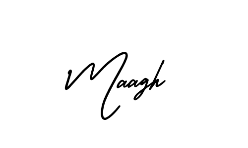 Design your own signature with our free online signature maker. With this signature software, you can create a handwritten (AmerikaSignatureDemo-Regular) signature for name Maagh. Maagh signature style 3 images and pictures png