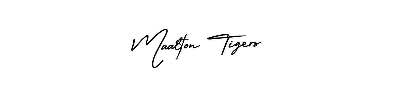 It looks lik you need a new signature style for name Maalton Tigers. Design unique handwritten (AmerikaSignatureDemo-Regular) signature with our free signature maker in just a few clicks. Maalton Tigers signature style 3 images and pictures png