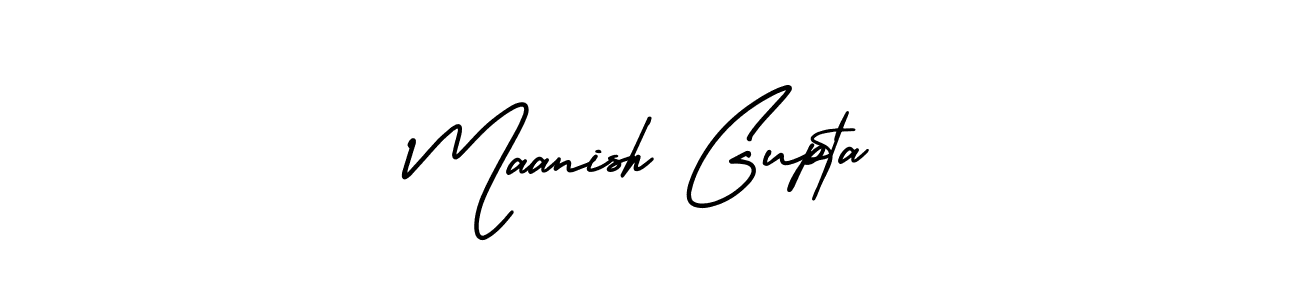 Also we have Maanish Gupta name is the best signature style. Create professional handwritten signature collection using AmerikaSignatureDemo-Regular autograph style. Maanish Gupta signature style 3 images and pictures png