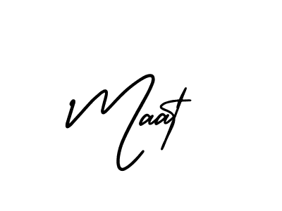 It looks lik you need a new signature style for name Maat. Design unique handwritten (AmerikaSignatureDemo-Regular) signature with our free signature maker in just a few clicks. Maat signature style 3 images and pictures png