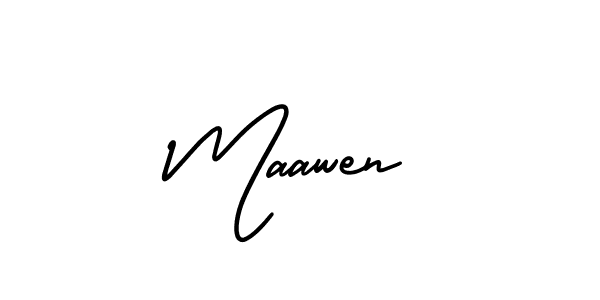 if you are searching for the best signature style for your name Maawen. so please give up your signature search. here we have designed multiple signature styles  using AmerikaSignatureDemo-Regular. Maawen signature style 3 images and pictures png