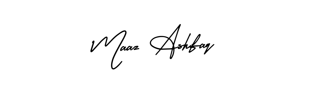 Make a short Maaz Ashfaq signature style. Manage your documents anywhere anytime using AmerikaSignatureDemo-Regular. Create and add eSignatures, submit forms, share and send files easily. Maaz Ashfaq signature style 3 images and pictures png
