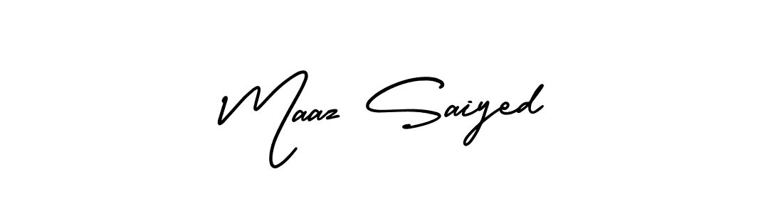 Check out images of Autograph of Maaz Saiyed name. Actor Maaz Saiyed Signature Style. AmerikaSignatureDemo-Regular is a professional sign style online. Maaz Saiyed signature style 3 images and pictures png