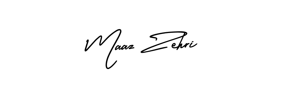 How to Draw Maaz Zehri signature style? AmerikaSignatureDemo-Regular is a latest design signature styles for name Maaz Zehri. Maaz Zehri signature style 3 images and pictures png