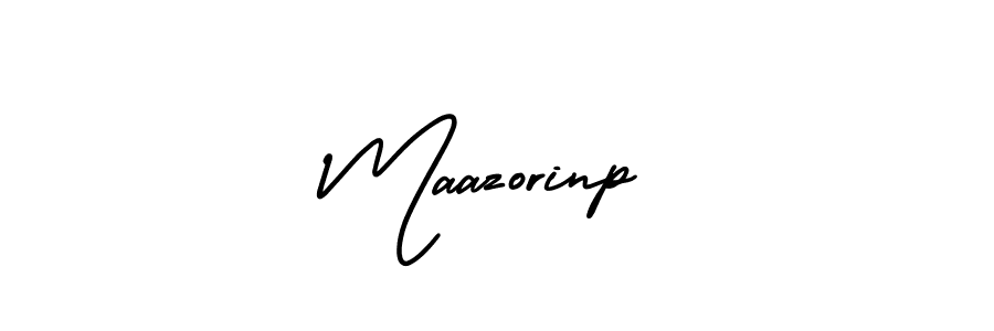 How to make Maazorinp signature? AmerikaSignatureDemo-Regular is a professional autograph style. Create handwritten signature for Maazorinp name. Maazorinp signature style 3 images and pictures png