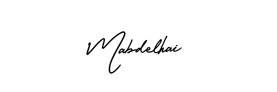 Also we have Mabdelhai name is the best signature style. Create professional handwritten signature collection using AmerikaSignatureDemo-Regular autograph style. Mabdelhai signature style 3 images and pictures png