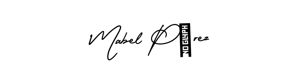 Design your own signature with our free online signature maker. With this signature software, you can create a handwritten (AmerikaSignatureDemo-Regular) signature for name Mabel Pérez. Mabel Pérez signature style 3 images and pictures png