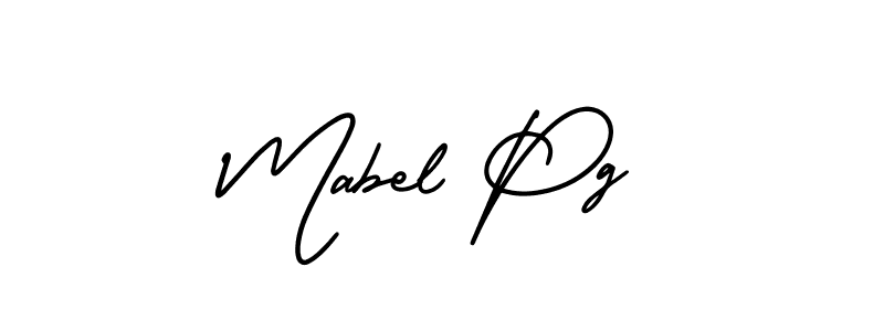 Design your own signature with our free online signature maker. With this signature software, you can create a handwritten (AmerikaSignatureDemo-Regular) signature for name Mabel Pg. Mabel Pg signature style 3 images and pictures png