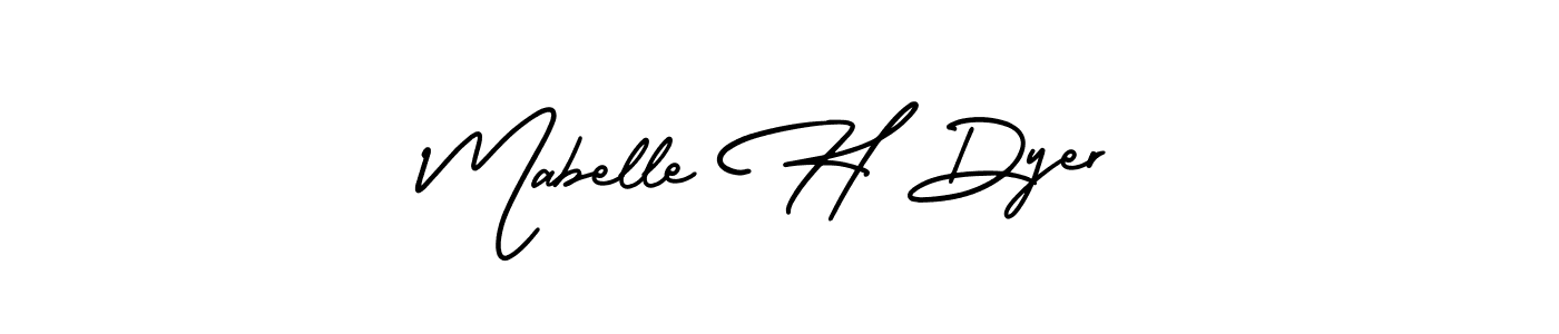 Also You can easily find your signature by using the search form. We will create Mabelle H Dyer name handwritten signature images for you free of cost using AmerikaSignatureDemo-Regular sign style. Mabelle H Dyer signature style 3 images and pictures png