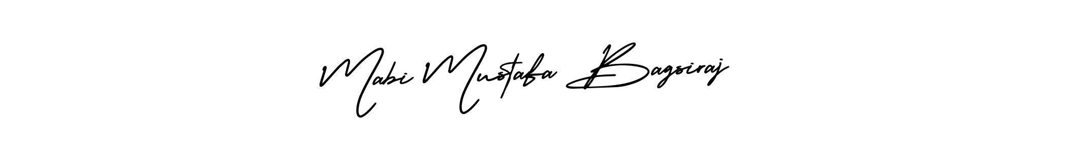 This is the best signature style for the Mabi Mustafa Bagsiraj name. Also you like these signature font (AmerikaSignatureDemo-Regular). Mix name signature. Mabi Mustafa Bagsiraj signature style 3 images and pictures png
