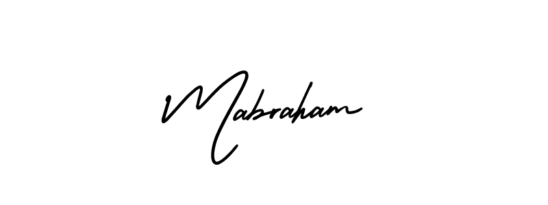 It looks lik you need a new signature style for name Mabraham. Design unique handwritten (AmerikaSignatureDemo-Regular) signature with our free signature maker in just a few clicks. Mabraham signature style 3 images and pictures png