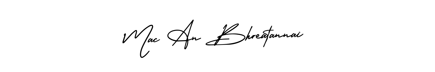 Use a signature maker to create a handwritten signature online. With this signature software, you can design (AmerikaSignatureDemo-Regular) your own signature for name Mac An Bhreatannai. Mac An Bhreatannai signature style 3 images and pictures png