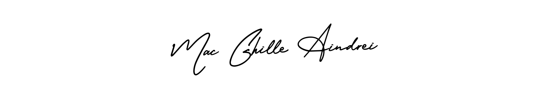 Mac Ghille Aindrei stylish signature style. Best Handwritten Sign (AmerikaSignatureDemo-Regular) for my name. Handwritten Signature Collection Ideas for my name Mac Ghille Aindrei. Mac Ghille Aindrei signature style 3 images and pictures png