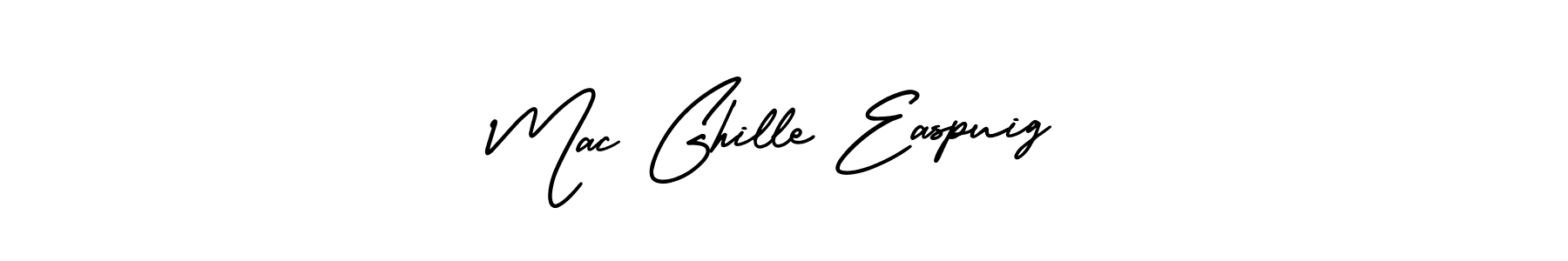 AmerikaSignatureDemo-Regular is a professional signature style that is perfect for those who want to add a touch of class to their signature. It is also a great choice for those who want to make their signature more unique. Get Mac Ghille Easpuig name to fancy signature for free. Mac Ghille Easpuig signature style 3 images and pictures png