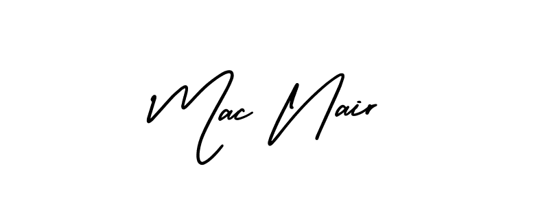 How to Draw Mac Nair signature style? AmerikaSignatureDemo-Regular is a latest design signature styles for name Mac Nair. Mac Nair signature style 3 images and pictures png