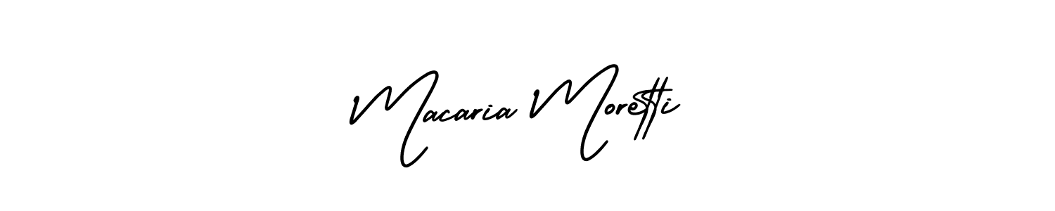 Make a beautiful signature design for name Macaria Moretti. Use this online signature maker to create a handwritten signature for free. Macaria Moretti signature style 3 images and pictures png