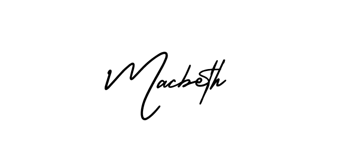 Use a signature maker to create a handwritten signature online. With this signature software, you can design (AmerikaSignatureDemo-Regular) your own signature for name Macbeth. Macbeth signature style 3 images and pictures png