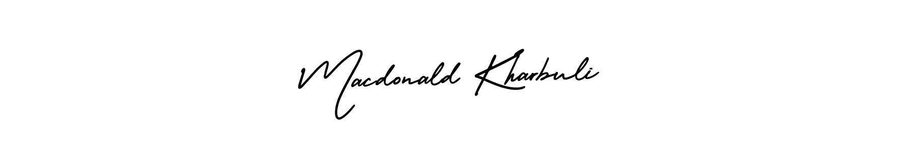 How to Draw Macdonald Kharbuli signature style? AmerikaSignatureDemo-Regular is a latest design signature styles for name Macdonald Kharbuli. Macdonald Kharbuli signature style 3 images and pictures png