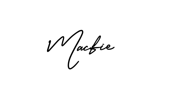 How to make Macfie signature? AmerikaSignatureDemo-Regular is a professional autograph style. Create handwritten signature for Macfie name. Macfie signature style 3 images and pictures png