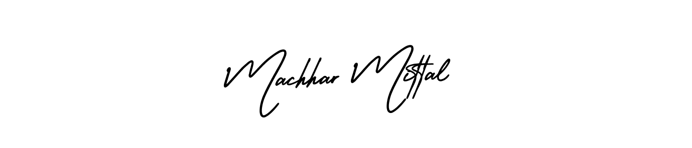 It looks lik you need a new signature style for name Machhar Mittal. Design unique handwritten (AmerikaSignatureDemo-Regular) signature with our free signature maker in just a few clicks. Machhar Mittal signature style 3 images and pictures png