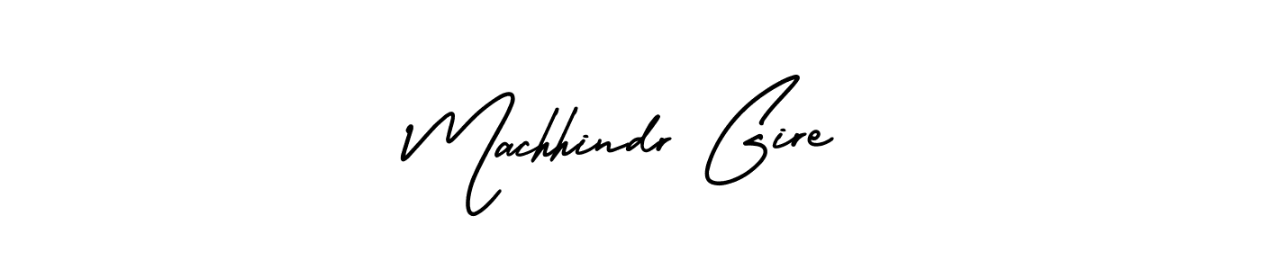 It looks lik you need a new signature style for name Machhindr Gire. Design unique handwritten (AmerikaSignatureDemo-Regular) signature with our free signature maker in just a few clicks. Machhindr Gire signature style 3 images and pictures png