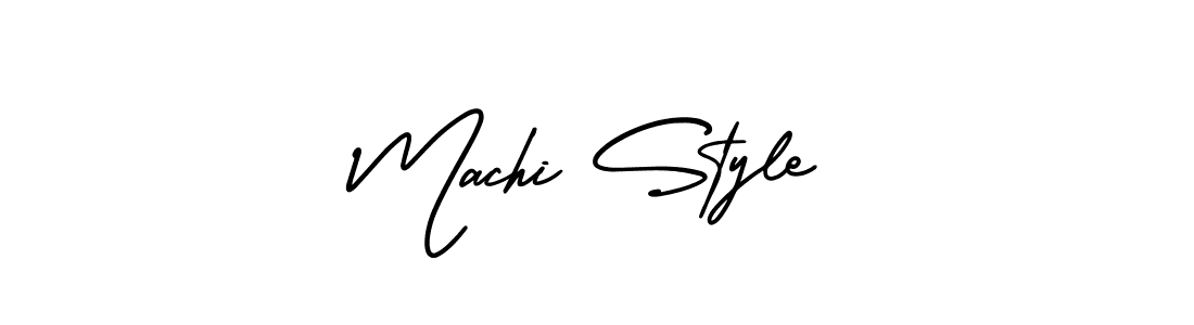The best way (AmerikaSignatureDemo-Regular) to make a short signature is to pick only two or three words in your name. The name Machi Style include a total of six letters. For converting this name. Machi Style signature style 3 images and pictures png