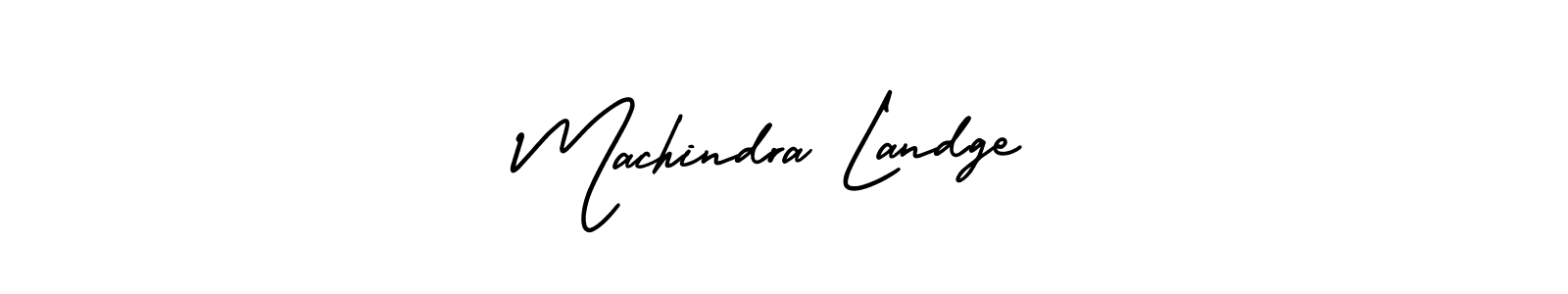 Design your own signature with our free online signature maker. With this signature software, you can create a handwritten (AmerikaSignatureDemo-Regular) signature for name Machindra Landge. Machindra Landge signature style 3 images and pictures png