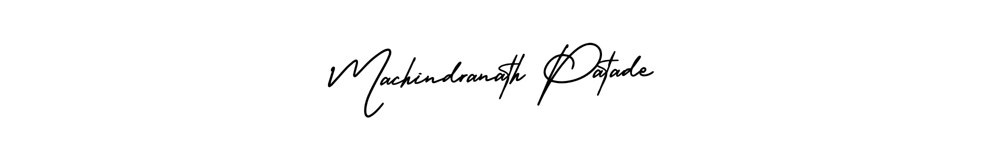 The best way (AmerikaSignatureDemo-Regular) to make a short signature is to pick only two or three words in your name. The name Machindranath Patade include a total of six letters. For converting this name. Machindranath Patade signature style 3 images and pictures png