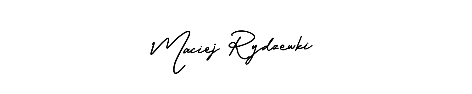 AmerikaSignatureDemo-Regular is a professional signature style that is perfect for those who want to add a touch of class to their signature. It is also a great choice for those who want to make their signature more unique. Get Maciej Rydzewki name to fancy signature for free. Maciej Rydzewki signature style 3 images and pictures png