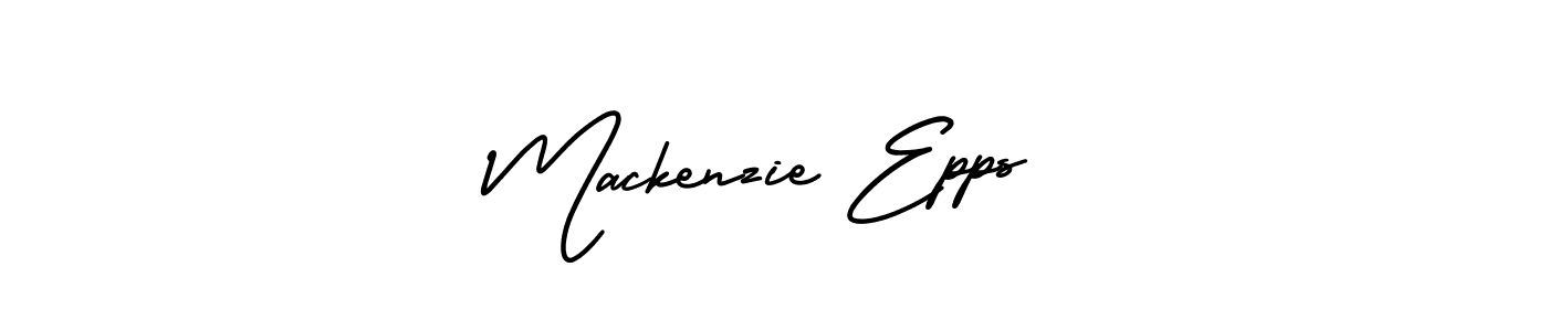 Mackenzie Epps stylish signature style. Best Handwritten Sign (AmerikaSignatureDemo-Regular) for my name. Handwritten Signature Collection Ideas for my name Mackenzie Epps. Mackenzie Epps signature style 3 images and pictures png