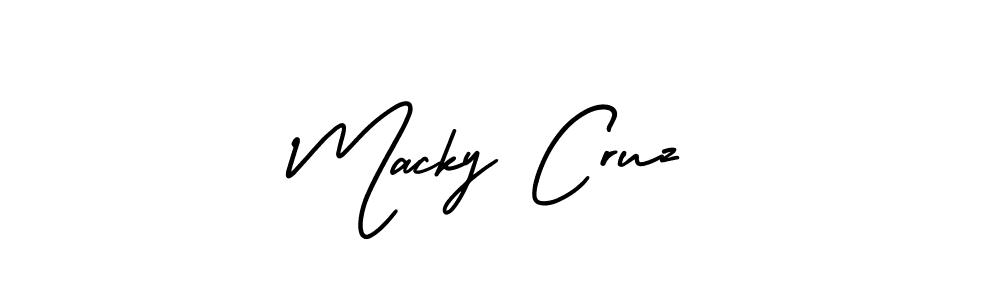 Design your own signature with our free online signature maker. With this signature software, you can create a handwritten (AmerikaSignatureDemo-Regular) signature for name Macky Cruz. Macky Cruz signature style 3 images and pictures png