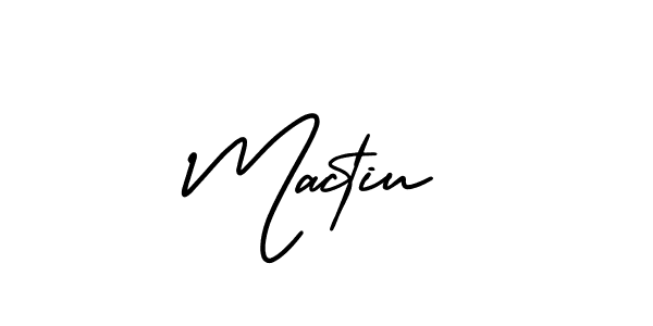 How to Draw Mactiu signature style? AmerikaSignatureDemo-Regular is a latest design signature styles for name Mactiu. Mactiu signature style 3 images and pictures png