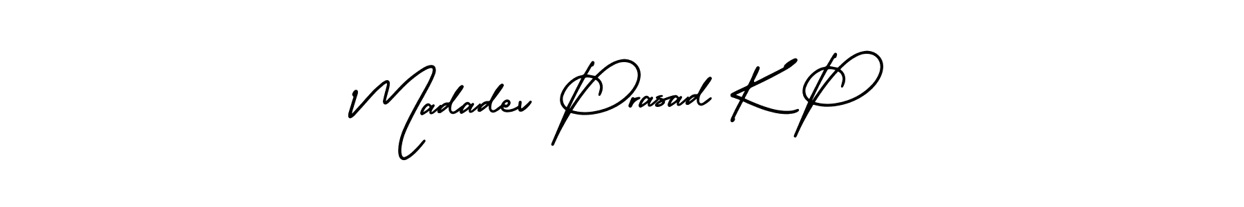Make a beautiful signature design for name Madadev Prasad K P. With this signature (AmerikaSignatureDemo-Regular) style, you can create a handwritten signature for free. Madadev Prasad K P signature style 3 images and pictures png