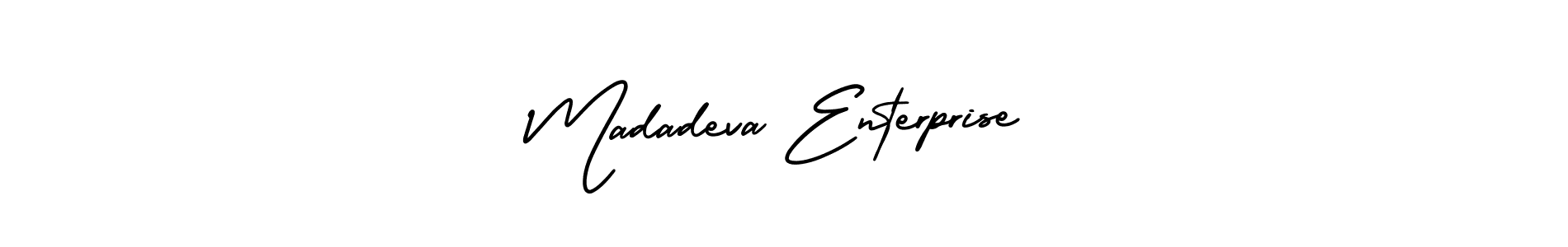 Madadeva Enterprise stylish signature style. Best Handwritten Sign (AmerikaSignatureDemo-Regular) for my name. Handwritten Signature Collection Ideas for my name Madadeva Enterprise. Madadeva Enterprise signature style 3 images and pictures png