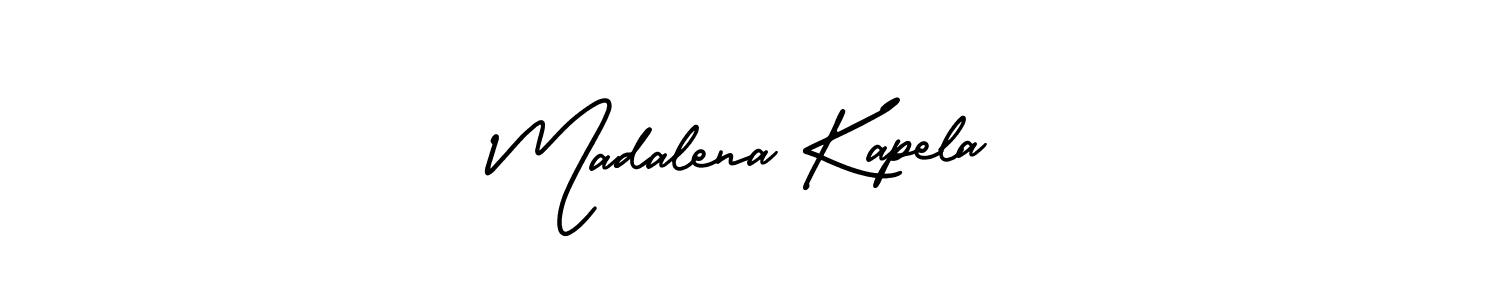 Check out images of Autograph of Madalena Kapela name. Actor Madalena Kapela Signature Style. AmerikaSignatureDemo-Regular is a professional sign style online. Madalena Kapela signature style 3 images and pictures png