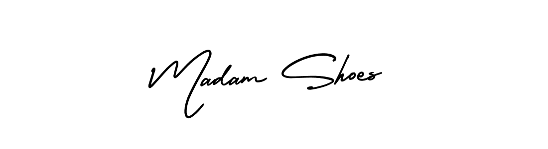 This is the best signature style for the Madam Shoes name. Also you like these signature font (AmerikaSignatureDemo-Regular). Mix name signature. Madam Shoes signature style 3 images and pictures png