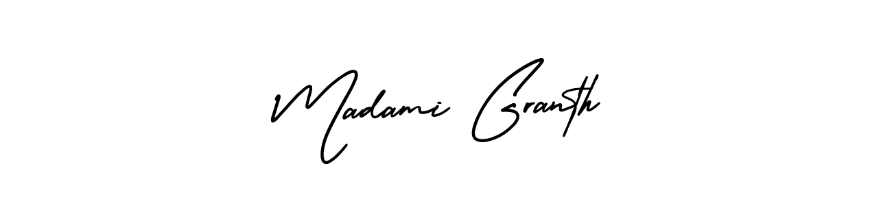 Madami Granth stylish signature style. Best Handwritten Sign (AmerikaSignatureDemo-Regular) for my name. Handwritten Signature Collection Ideas for my name Madami Granth. Madami Granth signature style 3 images and pictures png