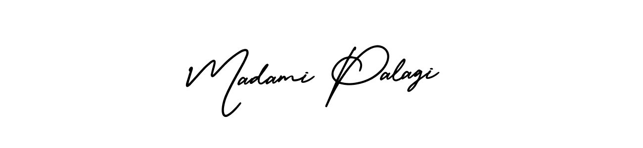 How to make Madami Palagi signature? AmerikaSignatureDemo-Regular is a professional autograph style. Create handwritten signature for Madami Palagi name. Madami Palagi signature style 3 images and pictures png