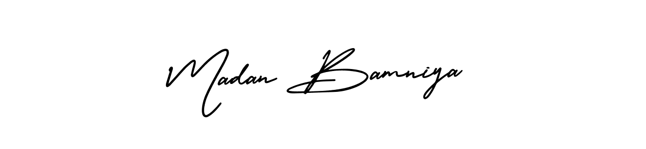 Best and Professional Signature Style for Madan Bamniya. AmerikaSignatureDemo-Regular Best Signature Style Collection. Madan Bamniya signature style 3 images and pictures png