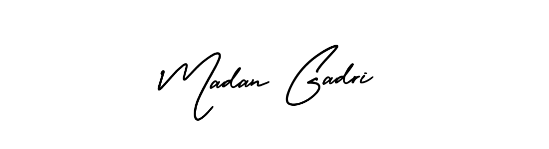 if you are searching for the best signature style for your name Madan Gadri. so please give up your signature search. here we have designed multiple signature styles  using AmerikaSignatureDemo-Regular. Madan Gadri signature style 3 images and pictures png