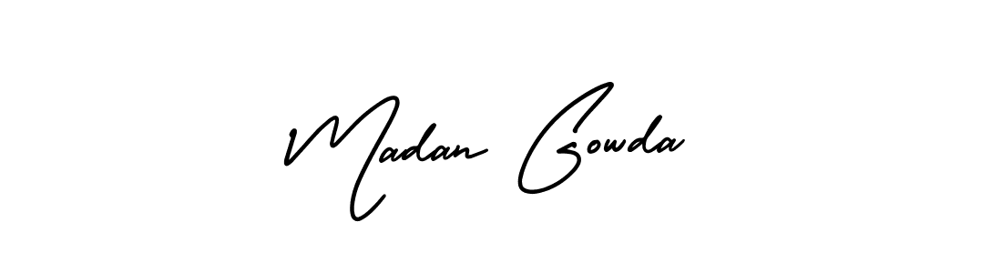 Check out images of Autograph of Madan Gowda name. Actor Madan Gowda Signature Style. AmerikaSignatureDemo-Regular is a professional sign style online. Madan Gowda signature style 3 images and pictures png