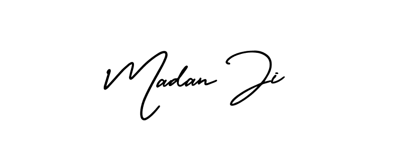It looks lik you need a new signature style for name Madan Ji. Design unique handwritten (AmerikaSignatureDemo-Regular) signature with our free signature maker in just a few clicks. Madan Ji signature style 3 images and pictures png