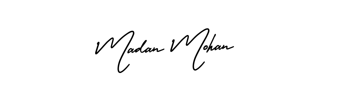 Design your own signature with our free online signature maker. With this signature software, you can create a handwritten (AmerikaSignatureDemo-Regular) signature for name Madan Mohan. Madan Mohan signature style 3 images and pictures png