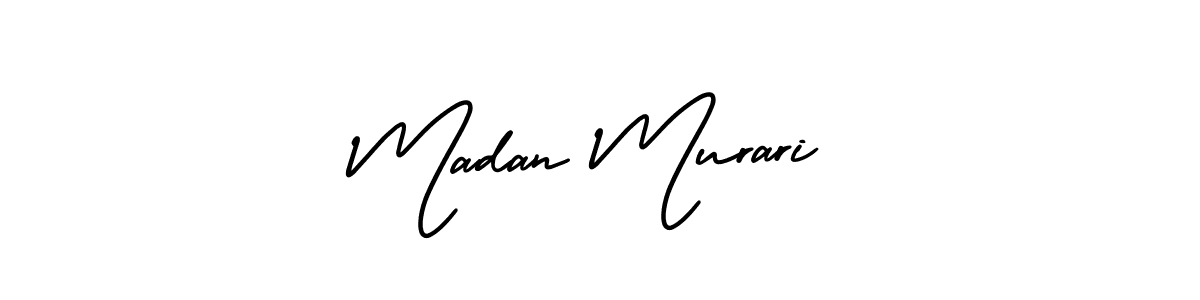 Madan Murari stylish signature style. Best Handwritten Sign (AmerikaSignatureDemo-Regular) for my name. Handwritten Signature Collection Ideas for my name Madan Murari. Madan Murari signature style 3 images and pictures png