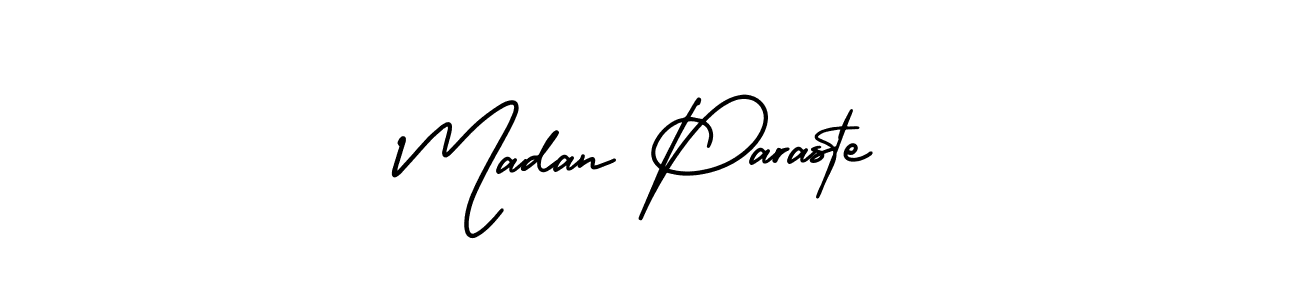 Check out images of Autograph of Madan Paraste name. Actor Madan Paraste Signature Style. AmerikaSignatureDemo-Regular is a professional sign style online. Madan Paraste signature style 3 images and pictures png