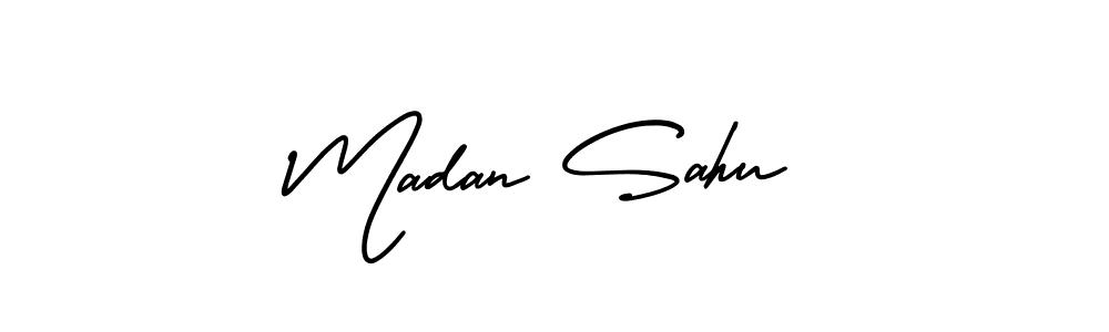 Make a beautiful signature design for name Madan Sahu. Use this online signature maker to create a handwritten signature for free. Madan Sahu signature style 3 images and pictures png