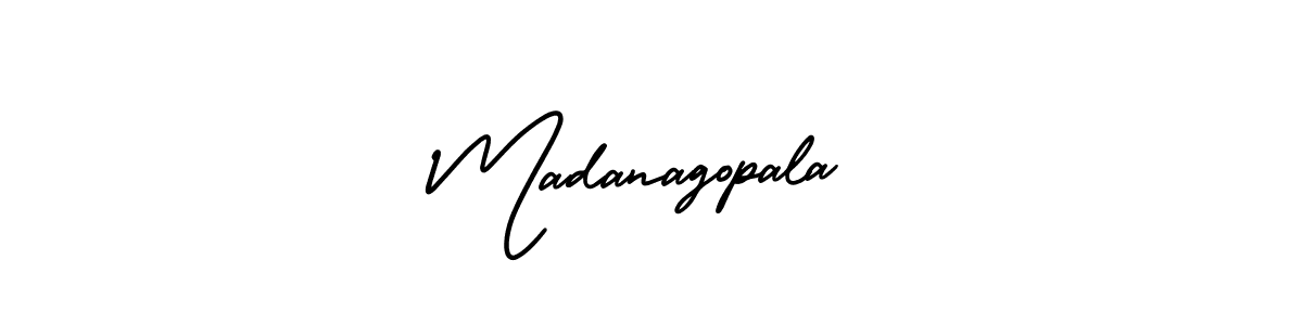 AmerikaSignatureDemo-Regular is a professional signature style that is perfect for those who want to add a touch of class to their signature. It is also a great choice for those who want to make their signature more unique. Get Madanagopala name to fancy signature for free. Madanagopala signature style 3 images and pictures png