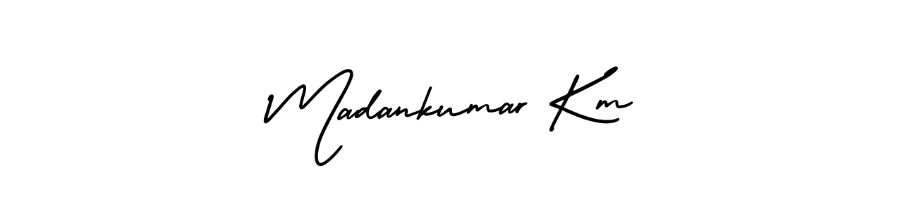 How to Draw Madankumar Km signature style? AmerikaSignatureDemo-Regular is a latest design signature styles for name Madankumar Km. Madankumar Km signature style 3 images and pictures png