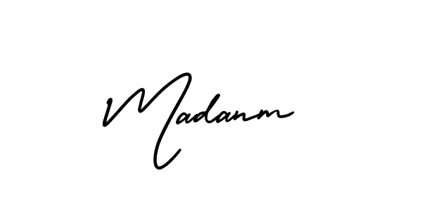 Create a beautiful signature design for name Madanm. With this signature (AmerikaSignatureDemo-Regular) fonts, you can make a handwritten signature for free. Madanm signature style 3 images and pictures png