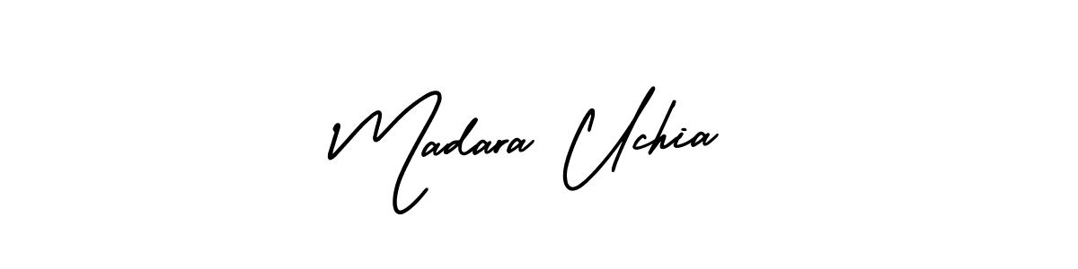 Madara Uchia stylish signature style. Best Handwritten Sign (AmerikaSignatureDemo-Regular) for my name. Handwritten Signature Collection Ideas for my name Madara Uchia. Madara Uchia signature style 3 images and pictures png